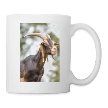 Goat (Ziege, Capra) brown and black - Tasse - Weiß - Rechts