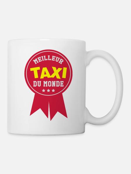 Taxi / Chauffeur / VTC / Voiture / Conducteur - Mug blanc - blanc