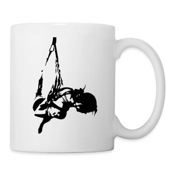 Hanging Sideways - Tasse - Weiß - Rechts