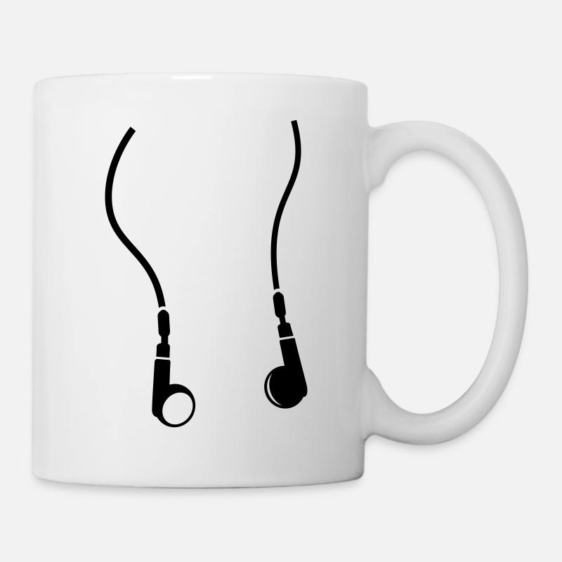 earphones - Mug - white