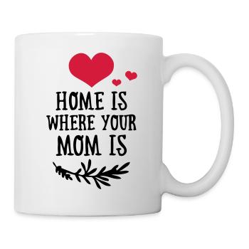 Home is where your Mom is - Mother's Day - Mug - white - Right