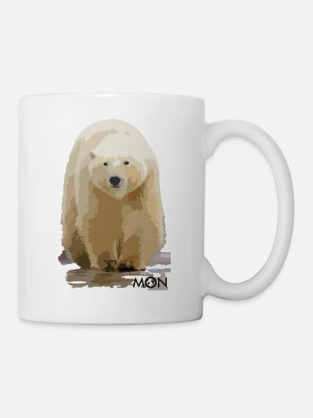 ours polaire - Mug blanc - blanc