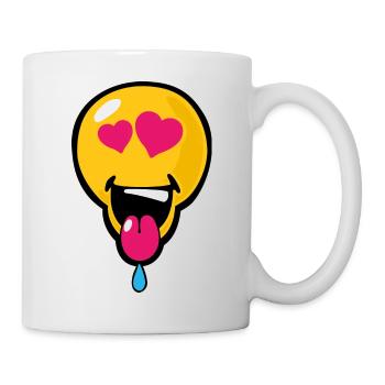 Smiley Love Crush - Tasse - Weiß - Rechts
