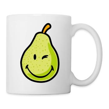 Smiley Pear - Tasse - Weiß - Rechts