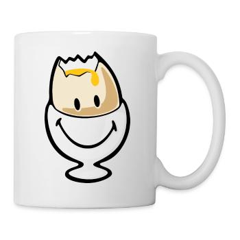 Smiley Egg - Tasse - Weiß - Rechts