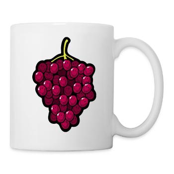 Smiley Grapes - Tasse - Weiß - Rechts