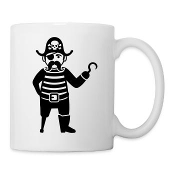 Pirat - Tasse - Weiß - Rechts