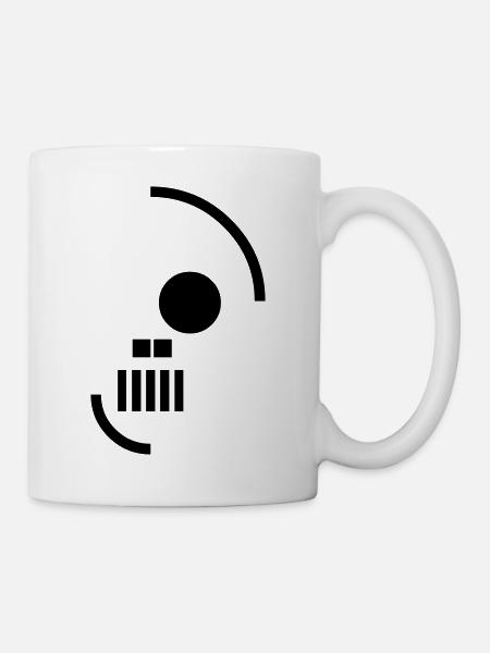 Skull - Tasse - Weiß