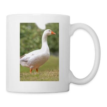 White Goose (Hausgans) - Tasse - Weiß - Rechts