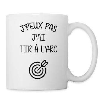 Tir A l'arc / Archer / Archère / Flèche / Sport - Mug blanc - blanc - Droite