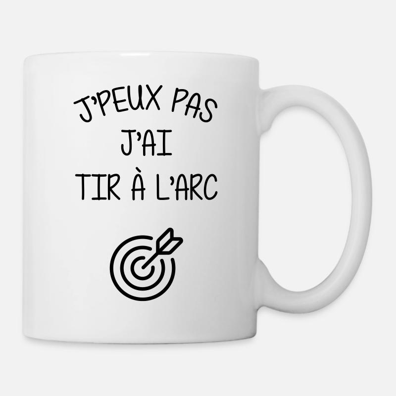 Tir A l'arc / Archer / Archère / Flèche / Sport - Mug blanc - blanc