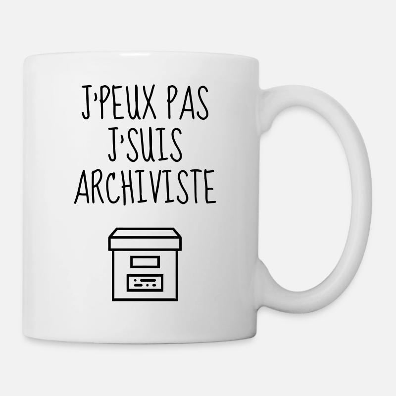 Archivar / Archive / Arbeit / Job - Tasse - Weiß