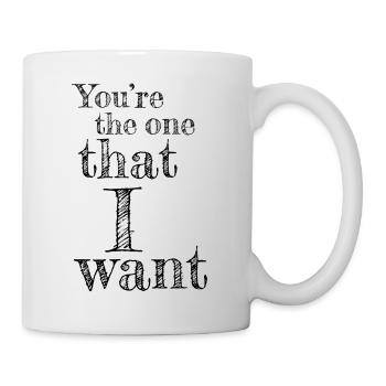 Valentinstag Partnershirt Liebeslied Duett - Tasse - Weiß - Rechts