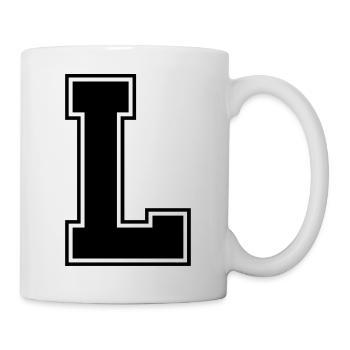l_symbol - Tasse - Weiß - Rechts