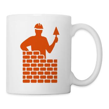 Brick layer - Mug - white - Right