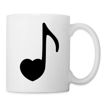 la musique - Mug blanc - blanc - Droite