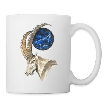 Capricorne avec la constellation du Capricorne - Mug blanc - blanc - Droite