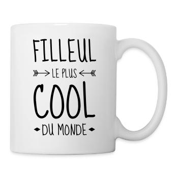 Parrain / Marraine / Filleule / Filleul - Mug blanc - blanc - Droite