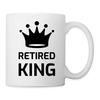Ruhestand / Rentner / Rentnerin / Rente - Tasse - Weiß - Rechts