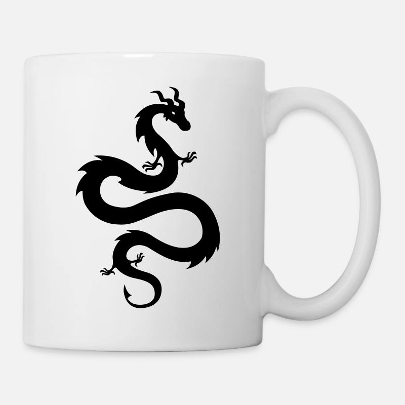 Drachen - Tasse - Weiß