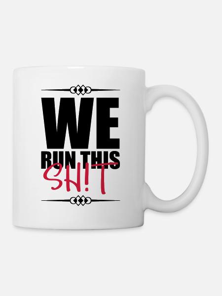 we run this design - Tasse - Weiß