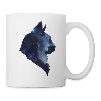 Katzenkopf - Tasse - Weiß - Rechts