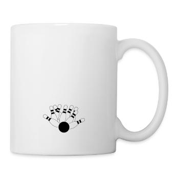 Alle gegen Kalle - Kegeln Kegelclub Verein - Tasse - Weiß - Rechts