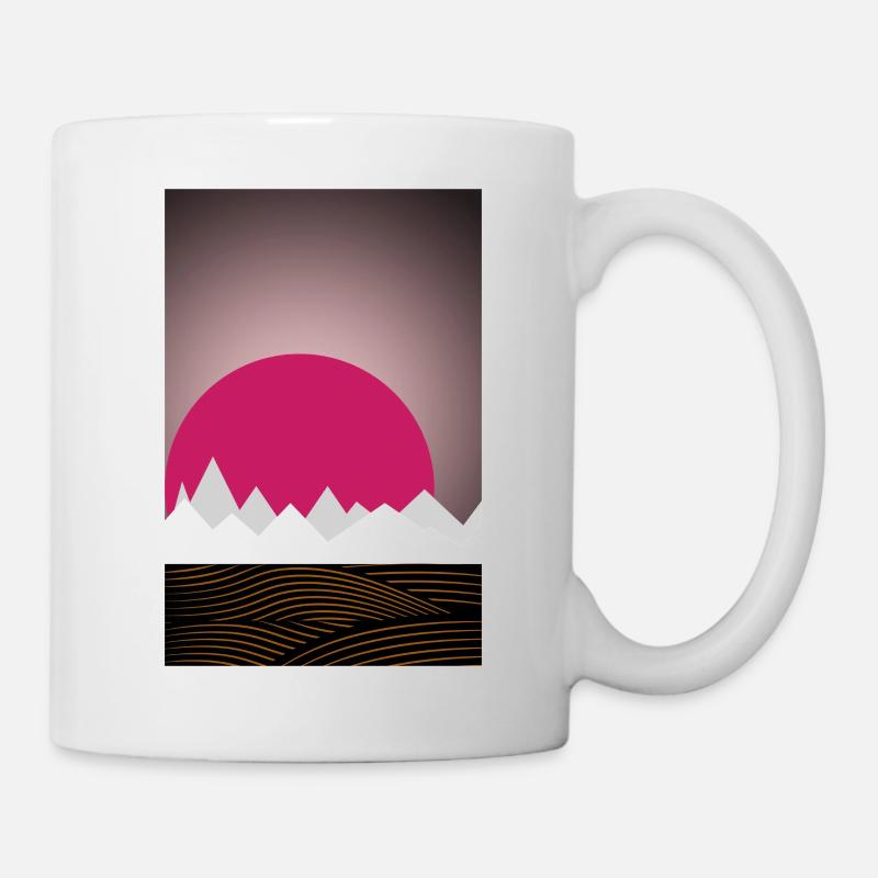Minimale Landschaft - Tasse - Weiß