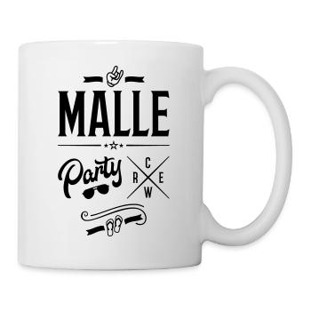 malle party crew design - Tasse - Weiß - Rechts