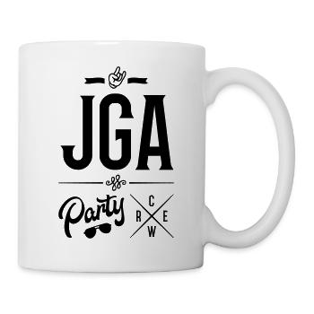 jga crew party - Tasse - Weiß - Rechts