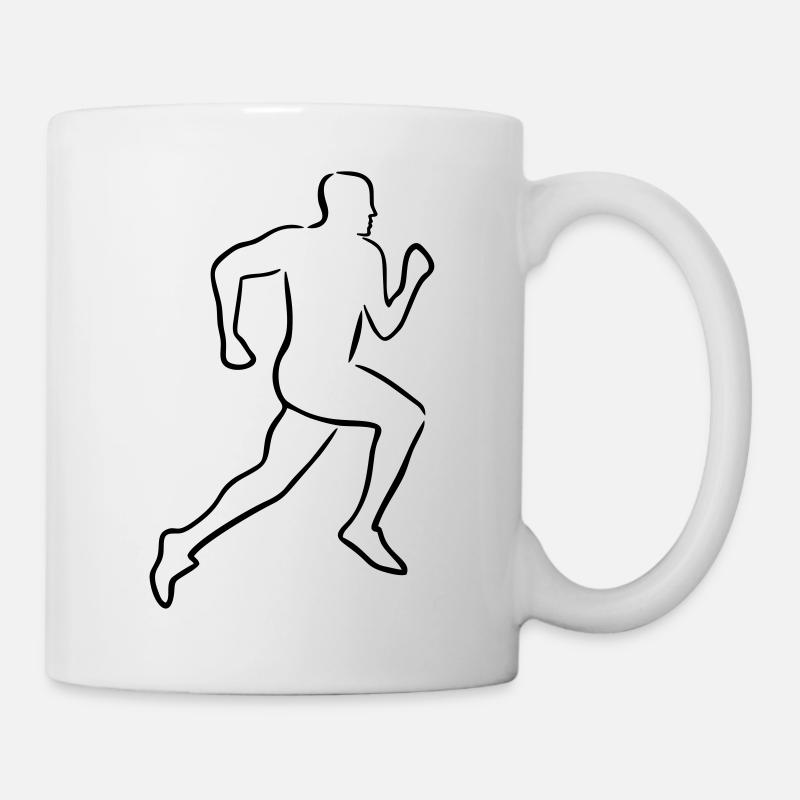 Läufer, Laufen - Tasse - Weiß