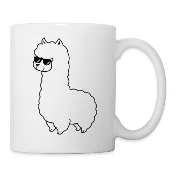 cool_lama_01 - Tasse - Weiß - Rechts