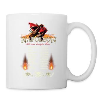 Napoleon European Tour T-Shirt Design - Tasse - Weiß - Rechts
