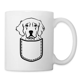 Golden Retriever - Mug blanc - blanc - Droite