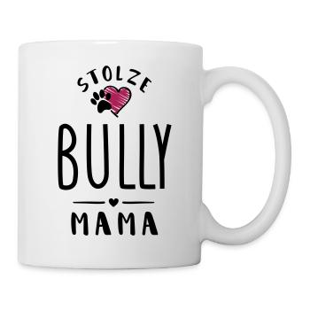 bully mama herz - Tasse - Weiß - Rechts