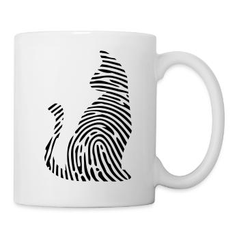 Chat ADN ADN empreinte digitale chat meow cadeau - Mug blanc - blanc - Droite