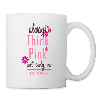 Think Pink - Mug blanc - blanc - Droite