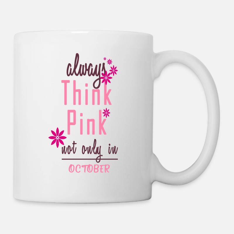 Think Pink - Tasse - Weiß