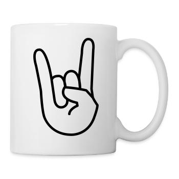 hand - Tasse - Weiß - Rechts
