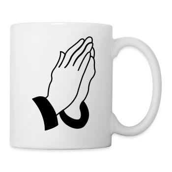 praying_hands_001 - Tasse - Weiß - Rechts