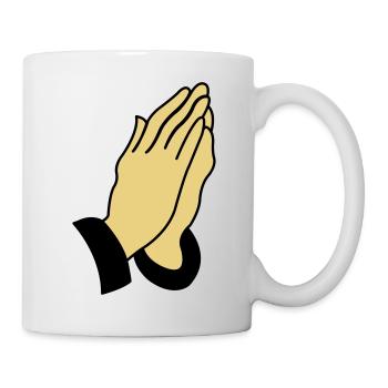 praying_hands_002 - Tasse - Weiß - Rechts