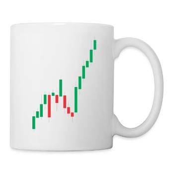 japanische Kerzen - Tasse - Weiß - Rechts