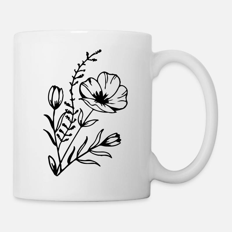 Flower power - Mug - white