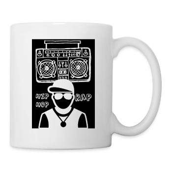 THE RAPPER and the sound system - Mug - white - Right