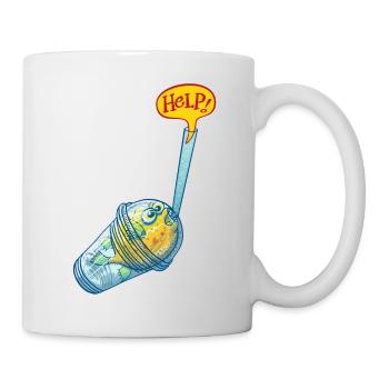 Pufferfish in plastic glass request help - Mug - white - Right