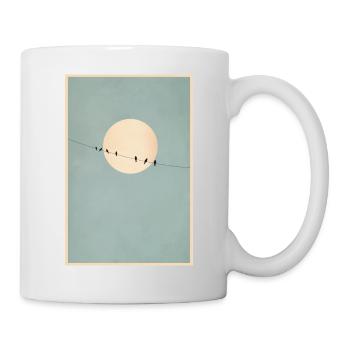 Birds on a leash - Mug - white - Right