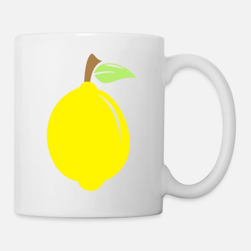 Zitrone - Tasse - Weiß
