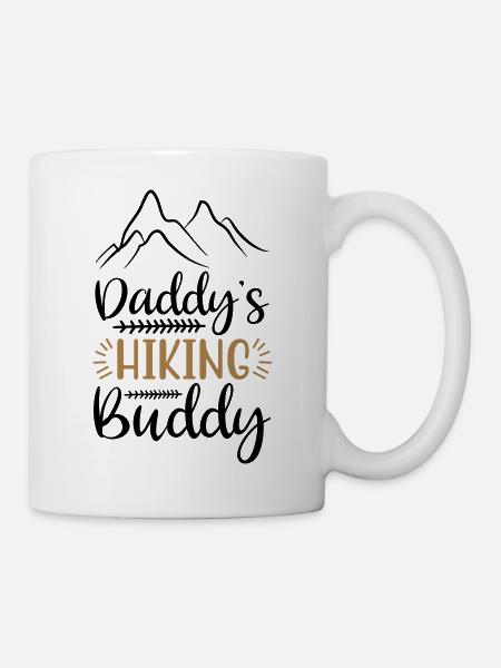 DADDY'S HIKING BUDDY - Mug - white
