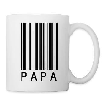 You will / are a dad in barcode design - Mug - white - Right