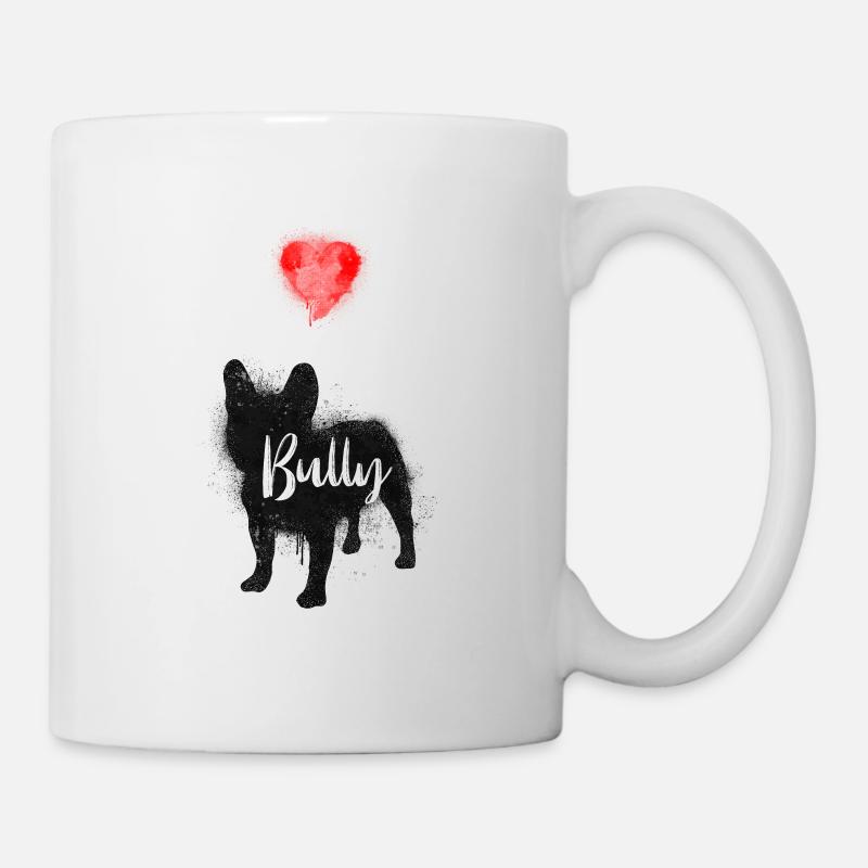 French bulldog love - Mug - white